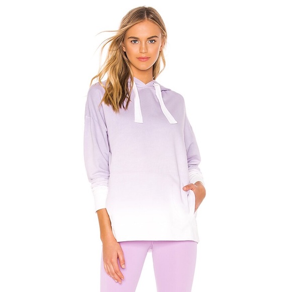 Alala Tops - ALALA REVOLVE OMBRÉ HOODIE SWEATSHIRT FRENCH TERRY LILAC PURPLE XS COTTON
